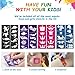 RIZON Face Painting Kit 24 Colors, Kids Face Body Paint Crayons with 40 Tattoo Stencils, 100% Safe & Non-Toxic Face Paint Sticks for Makeup Party Cosplay Halloween Christmas