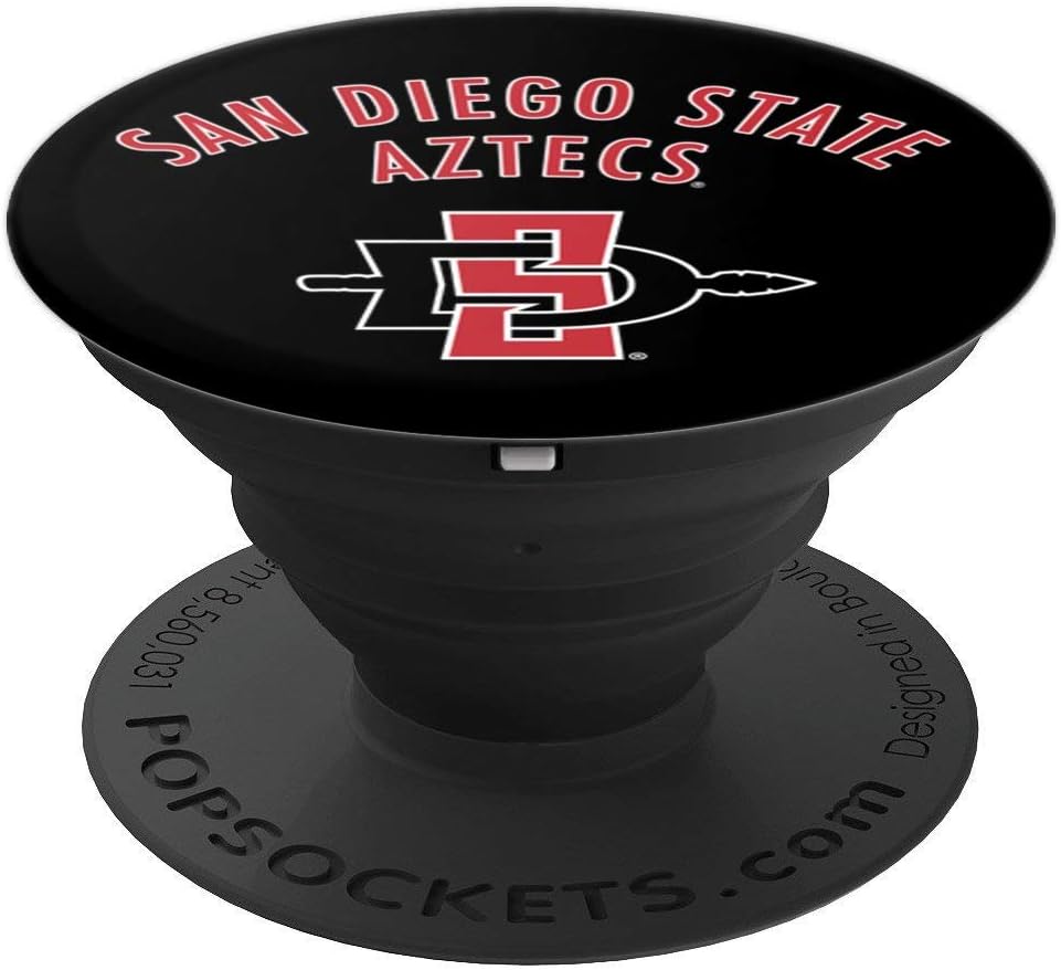 San Diego State University Collapsible Grip & Stand RYLSDS02 PopSockets Grip and Stand for Phones and Tablets