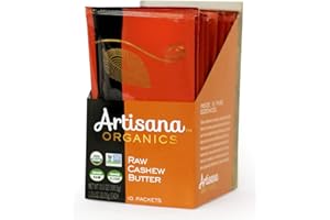Artisana Organics Raw Cashew Butter Snack Pouches - No Sugar Added, Vegan and Paleo Friendly, Non GMO, 1.06oz Pouches (10 Pack)