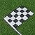 LUOEM Racing Stick Flags Mini Racing Flags Black White Checkered Flag On Stick for Nascar Tiny Car Sport Events Decoration Supplies,Pack of 50