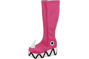 Allten Womens Star Girl Butterfly Pink Platform High Boots Shoes Cosplay Costume