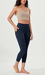 ODODOS Buttery Soft Lounge Yoga Capris with Pockets