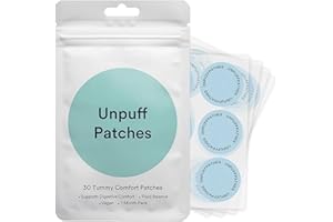 FSSGXX Unpuff Patches Natural Ingredients Patches with Dandelion, Fennel, Artichoke, Ginger & Turmeric for Men and Women 1 Pack,30 Patches