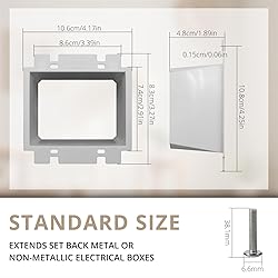 XGGYA 2-Gang BE2 Non-Metallic Electrical Power