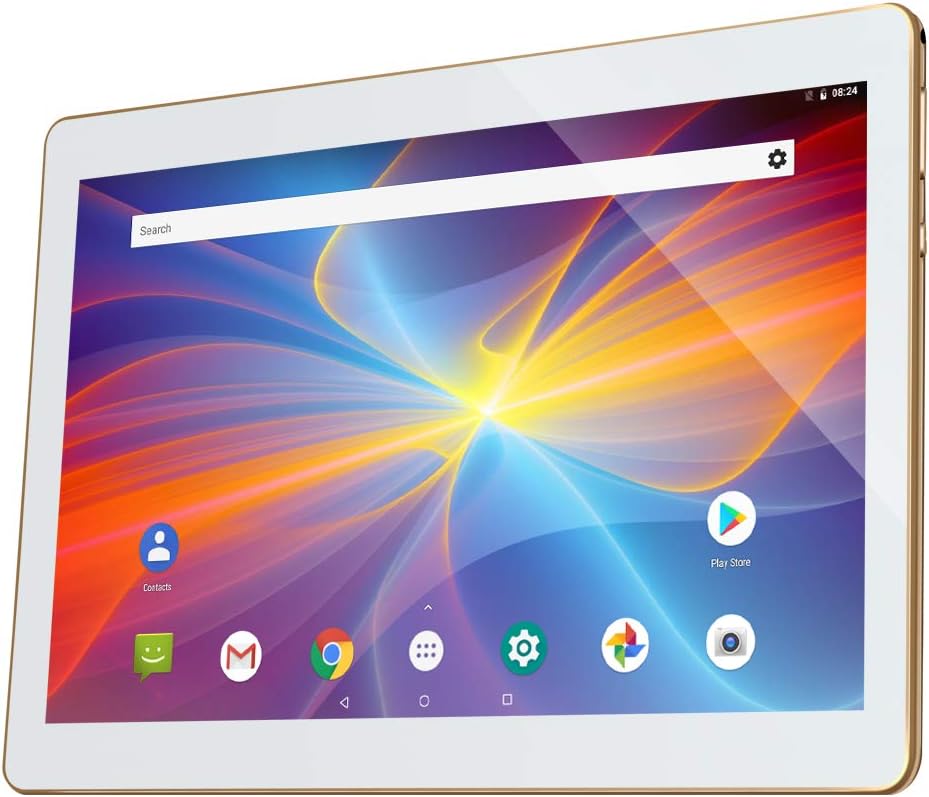 Qimaoo 10.1 Inch Tablet, Android 8.1 Phablet 32GB ROM 2GB RAM with Google Play, Dual Sim Card Slots, WIFI, Bluetooth, GPS, FM, Cameras, 1280x800 HD IPS screen - K4