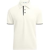 Alex Vando Mens Polo Shirt Cotton Blend Fashion Casual Polo Shirts for Men