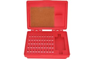 HFS(R) Steel Pin Gage Set Minus M0 with Plastic Case for Carpenters and Home Improvement 0.011-0.060" 50pcs