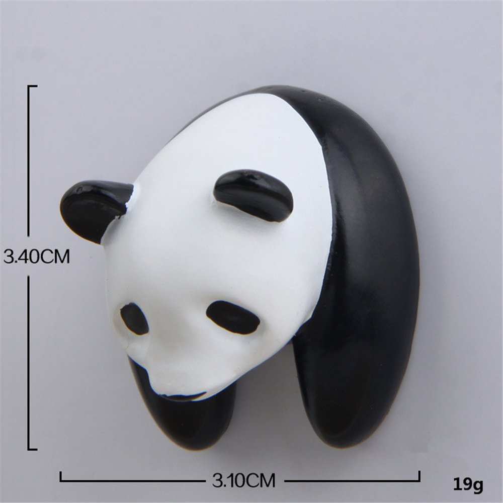 Cinlla Resina Imanes de nevera Encantador Panda Cabeza Imanes para ...