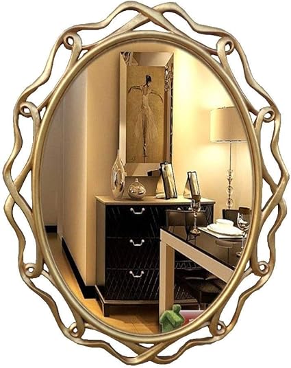 XLY Espejo de Entrada Europea Oval Retro Pared Espejo colgado, Bar