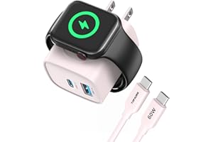 TOPADRE for Apple Watch Charger with 20W Fast Charging Block, 3 in 1 PD USB C Wall Charger Block for iWatch Series Ultra/9/8/7/6, Compatible with iPhone 16/16 Pro/iPhone 15 Series, Pink