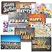 Playful Type Birthday Greeting Cards Value Pack - Set of 20 (10 designs), Large 5" x 7", Happy Birthday Cards with Sentiments Inside primary