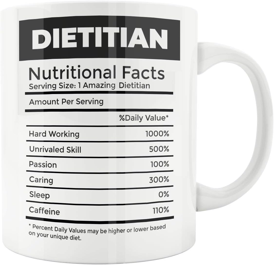 Lplpol Ceramic Tea Cup, Dietitian, Dietitian Gift, Dietitian Mug, Dietiary Gift, Best Dietician Dad Mom, Nutritionist Rd, Funny Diet, Ketogenic, Apple, Friend Gift, 11 oz Mug