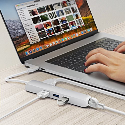 image for Sinstar 6 in 1 Multi-Port Type C Adapter USB-C Pro Hub with HDMI 4K@30