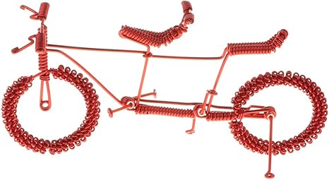 Amazon Sharplace 自転車モデル バイクモデル ヴィンテージ 手作り 金属 おもちゃ 装飾 コレクション 9色選ぶ 赤 ペダルなし自転車 ホビー