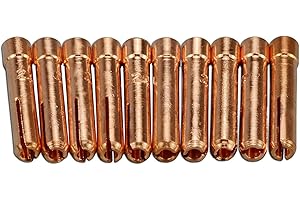 RIVERWELD TIG Collets 13N23 3/32" & 2.4mm Orifice Fit DB PTA SR WP 9 20 25 TIG Welding Torch Pack of 10