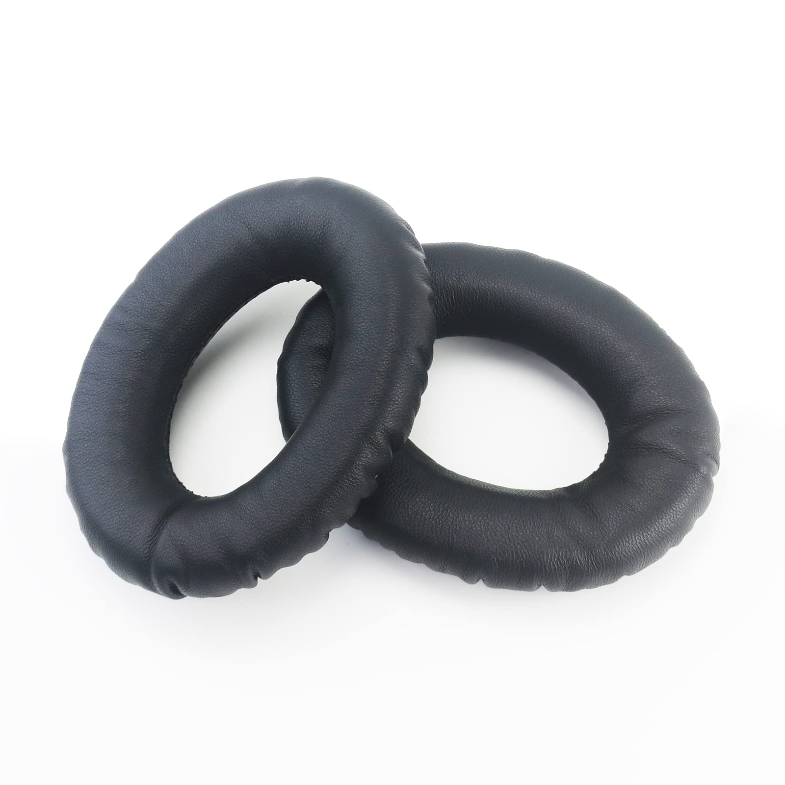 Softer Leather Replacement Earpads Compatible with Bose QC25, QC35, QC35 ii, QC45, QC15, QC2, AE2, Soundlink Headphones Sheepskin Leather Memory Foam Ear Cushions