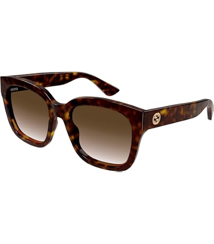Gucci GG1338SK 002 Havana/Brown Gradient Square 54mm Women's