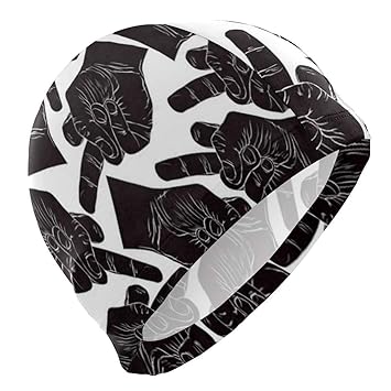 Gorro de natación, balón de fútbol Gorro de baño de agua de fuego ...