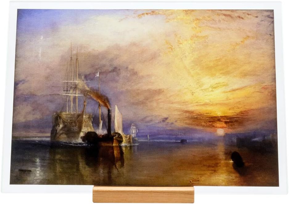 1art1 Joseph William Turner Stampa d'Arte e Cornice (Plastica) - La Valorosa Téméraire, 1839 (50 x 40cm