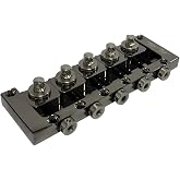 Ray Ross Saddle-Less 5-String Bass Bridge (19 mm, Black Nickel)