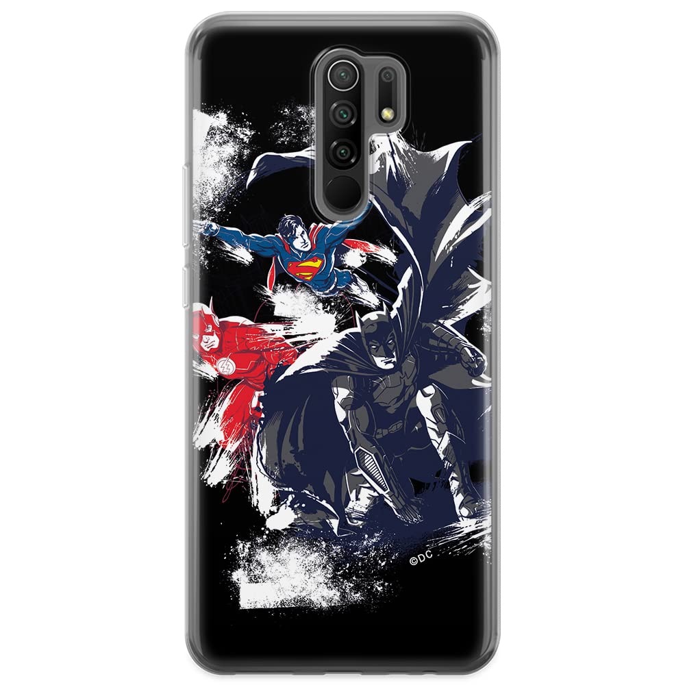 ERT GROUP mobile phone case for Xiaomi REDMI 9 original and officially Licensed DC pattern Justice League 002 optimally adapted to the shape of the mobile phone, case made of TPU