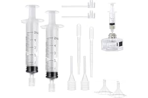 CykTxei 10Pcs Perfume Refill Tool Kit - Complete Dispenser Transfer Set with Dropper, Syringe, Funnel, Spring Straw Extractor