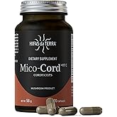 HIFAS DA TERRA Mico-Cord - Cordyceps Mushroom Capsules, Mushroom Supplement, Adaptogen Extract Powder Pills for Women & Men, Nootropic Brain Aid for Calm, Focus, & Memory - 70 Vegan Capsules