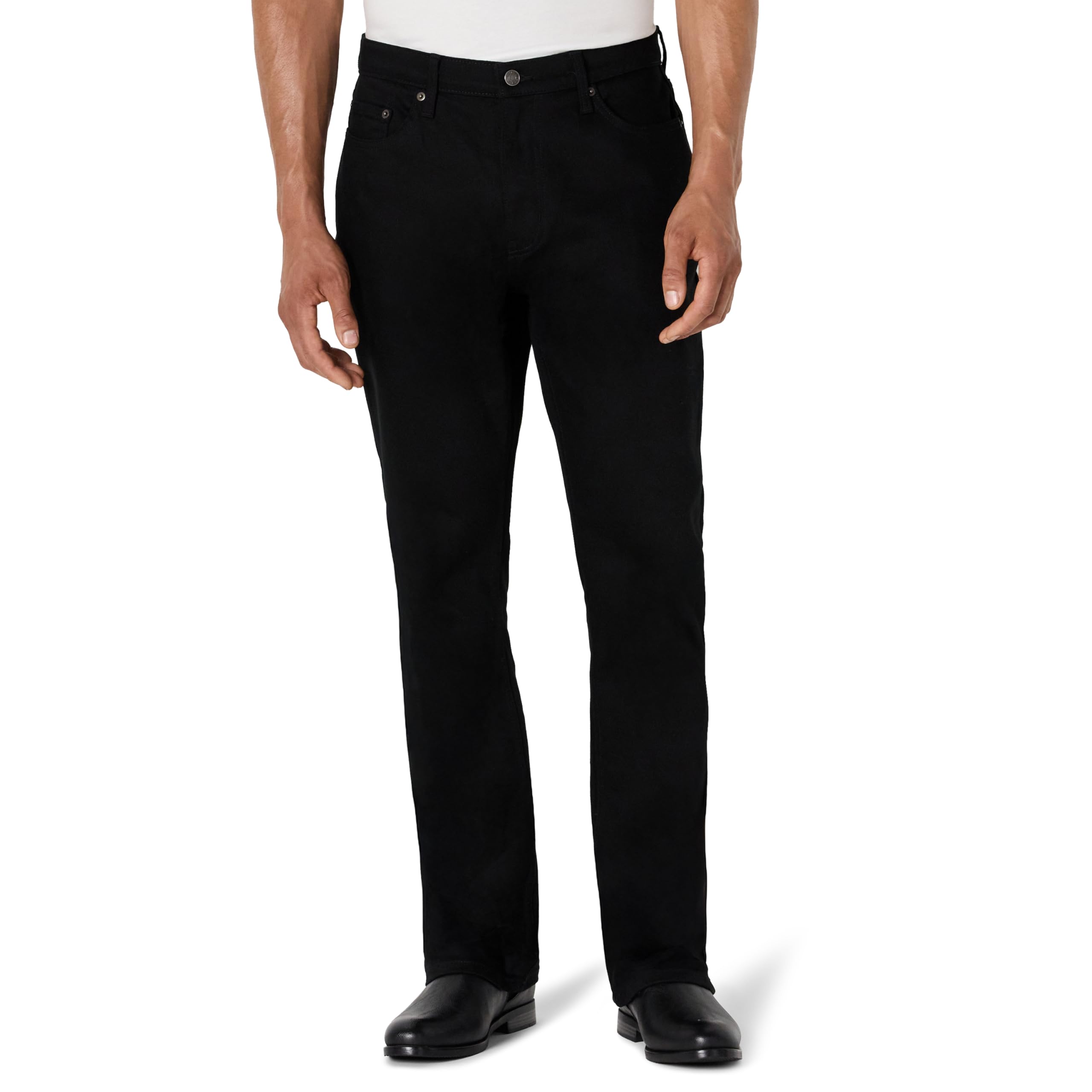 Photo 1 of Amazon Essentials Men's Low Stretch Straight-Fit Bootcut Jean, Black, 30W x 32L