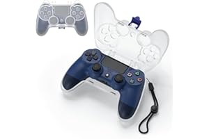 Tiiletzote Protective Case for Playstation 4 DualShock 4 Wireless Controller, PS4 Carrying Travel Case with Dust Cover (White)