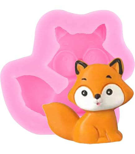 Amazon.com: 3D Cute Fox Head Silicone Mold for DIY Candy Jelly