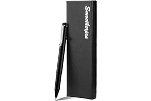 SMOOTHERPRO Bolt Action Pen, Ballpoint and Pencil in One with Graphite Alloy Tip, Retractable Twist Design, Compatible with Parker Refill, for Office Sketching Journaling Black(APG01)