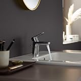 Hansgrohe Vernis Blend Basin Tap 70mm EcoSmart Chrome 71550000 with Pop-Up Waste view 9