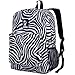 Wildkin 16 Inch Backpack, Durable Backpack with Padded Straps, Front Pocket, Moisture-Resistant Lining, and Two Mesh Side Pockets, Perfect for School or Travel – Zebra