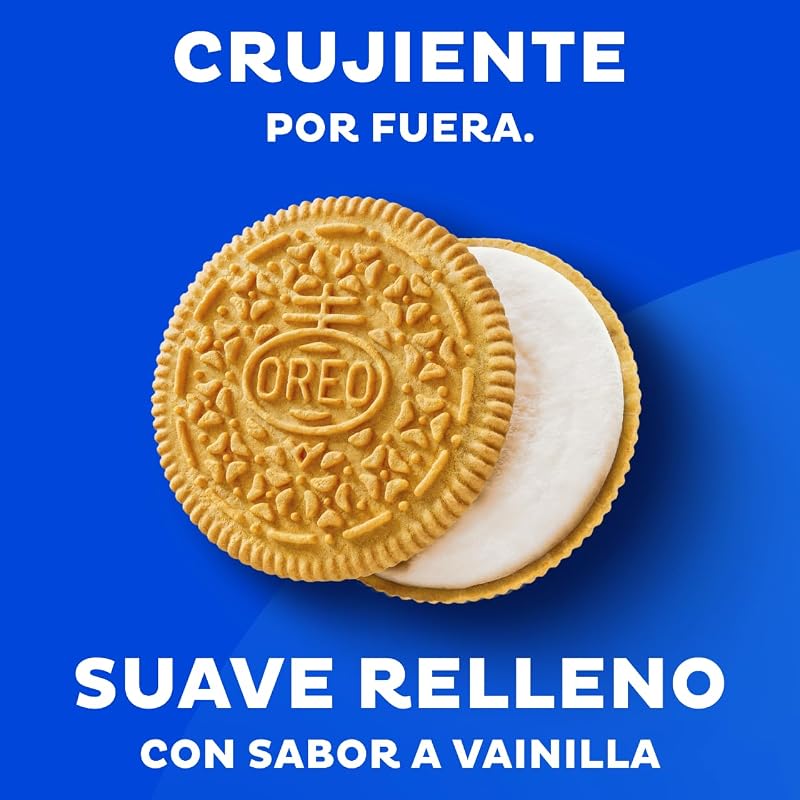 Biscoitos oreo golden baunilha recheados com creme sabor baunilha 154g