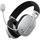 Havit Fone de Ouvido Headset Gamer Fuxi-H3 White Black, Com Fio e Sem Fio, Wireless 2,4GHz, Bluetooth, Cabo USB-C, Cabo 3,5mm