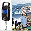 Fishing-Scale-Hanging-Scale-Hinpia-Backlit-LCD-Screen-110lb50kg-Capacity-with-Measuring-Tape-Multifunction-Portable-Electronic-Digital-Fishing-Postal-Kitchen-Luggage-shopping-Scale-Black