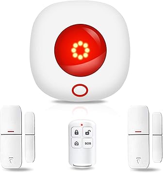 Calltou Siren Alarm Kit Wireless Home Warning Burglar System With Window And Door Sensor For Apartment Warehouse Garage Office Shop Strobe Security Alarm System Amazon Ca Electronics