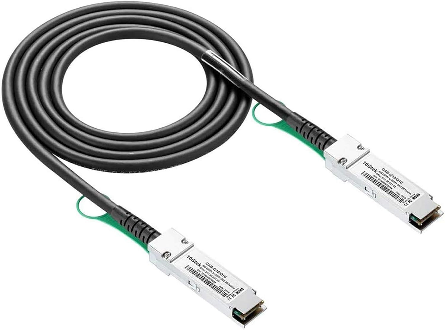 10Gtek® for Cisco QSFP-H40G-CU1M, 40GB QSFP Direct-attach Copper Cable, Passive Twinax Cable, 1-meter, 40G Q10-Q10