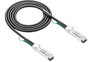 10Gtek 40G QSFP+ DAC Cable - 40GBASE-CR4 Passive Direct Attach Copper Twinax QSFP Cable for Cisco QSFP-H40G-CU2M, Mikrotik, O