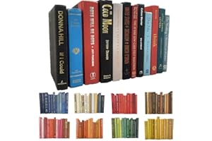 ALSTON & OAK Set of 12 Modern Mixed Hardback Books | Books by Color | Real Book Set for Home Decor | Bulk Bundle of Decorative Hardcovers for Bookshelf Interior Design of Homes, Offices, Weddings, or Set Props