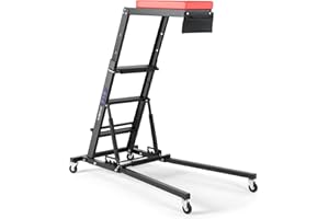 KROAK Top Automotive Creeper,Automotive Engine Creeper 42.5"-64.8" 440 LBS Capacity High Topside Creeper, Foldable Car Creeper with 4 Swivel Caster Wheels and Cushions for Garage, Shop, Auto Repair