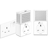 TP-Link TL-PA7010PKIT 1-Port Gigabit Passthrough Powerline Starter Kit, Data Transfer Speed Up to 1000 Mbps, Ideal for HD/3D/4K Video Streaming and Online Gaming, No Configuration Required, UK Plug
