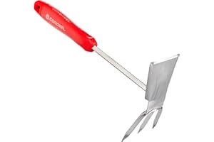 Corona CT 3344 Premium Stainless Steel ComfortGEL Hoe/Cultivator, Red