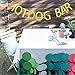 Hotdog Bar Banner, Gold Gliter Paper Sign Decors for Family/Birthday/Wedding/Engagement/Baby Shower Party