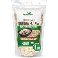 Quinoa Flakes Organic – Nutrient Rich Superfood - Complete Protein Source - Vegan, Gluten Free & USDA Certified - 16oz…