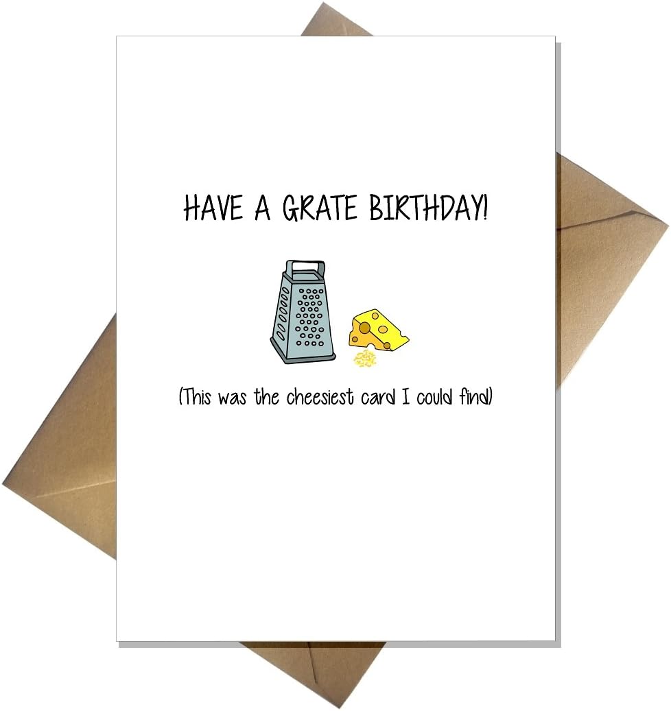 Have a Grate Birthday Cute Pun Funny Greetings Card