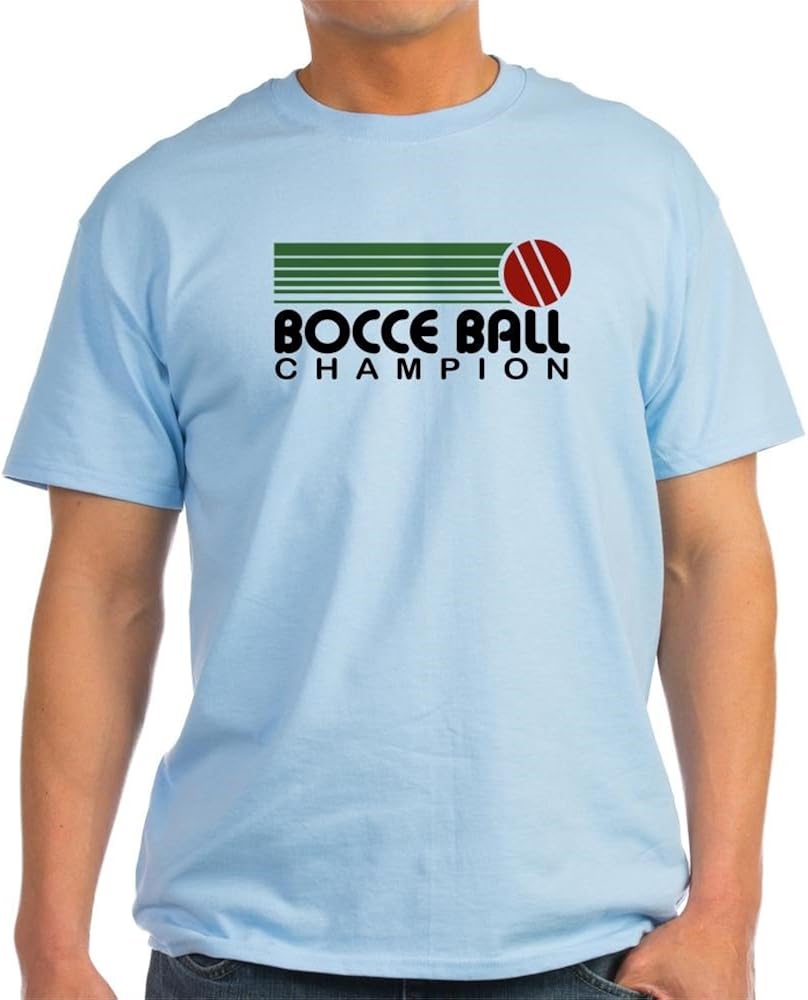 CafePress Bocce Ball Champion Light TShirt Cotton TShirt