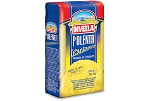 Divella Polenta Istantanea - 500g product of Italy, Pack of 4.