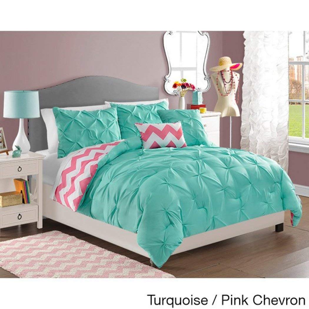 Amazon Com Os 4 Pieces Turquoise Twin Girls Jacquard