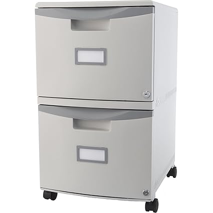 Amazon Com New Filling Cabinet Grey 2 Drawer Mobile File Cabinet